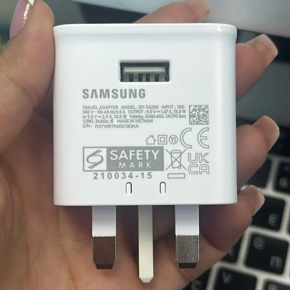 NEW 3 Pack Samsung (9V/1.67A) 15W EU Travel Adapter Charger - White(EP-TA200)